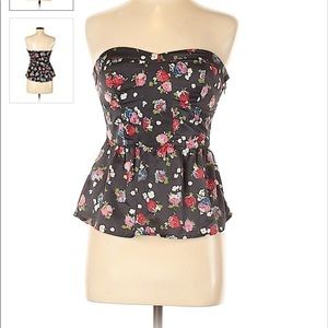 American Eagle Floral Tube Top Size Small